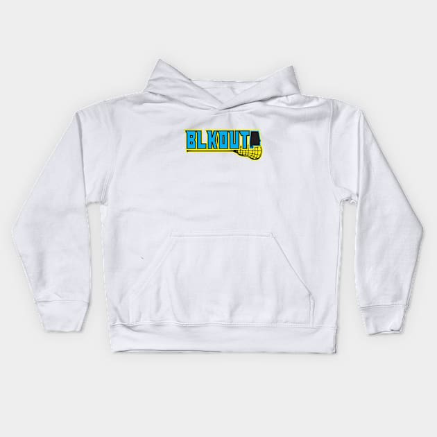 BLKOUT Lacrosse Kids Hoodie by Wright Art